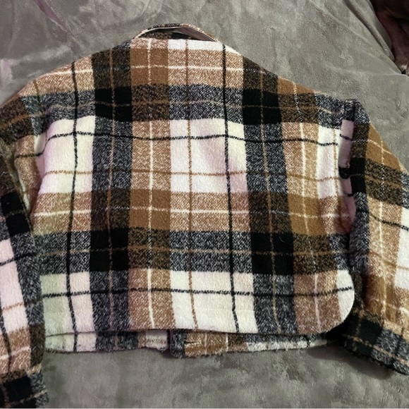 Crop plaid jacket - Picture 3 of 3